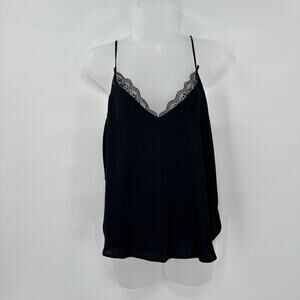 Melrose & Market Cami Womens Small Black Tank Top‎ lace Whimsigoth Fairy